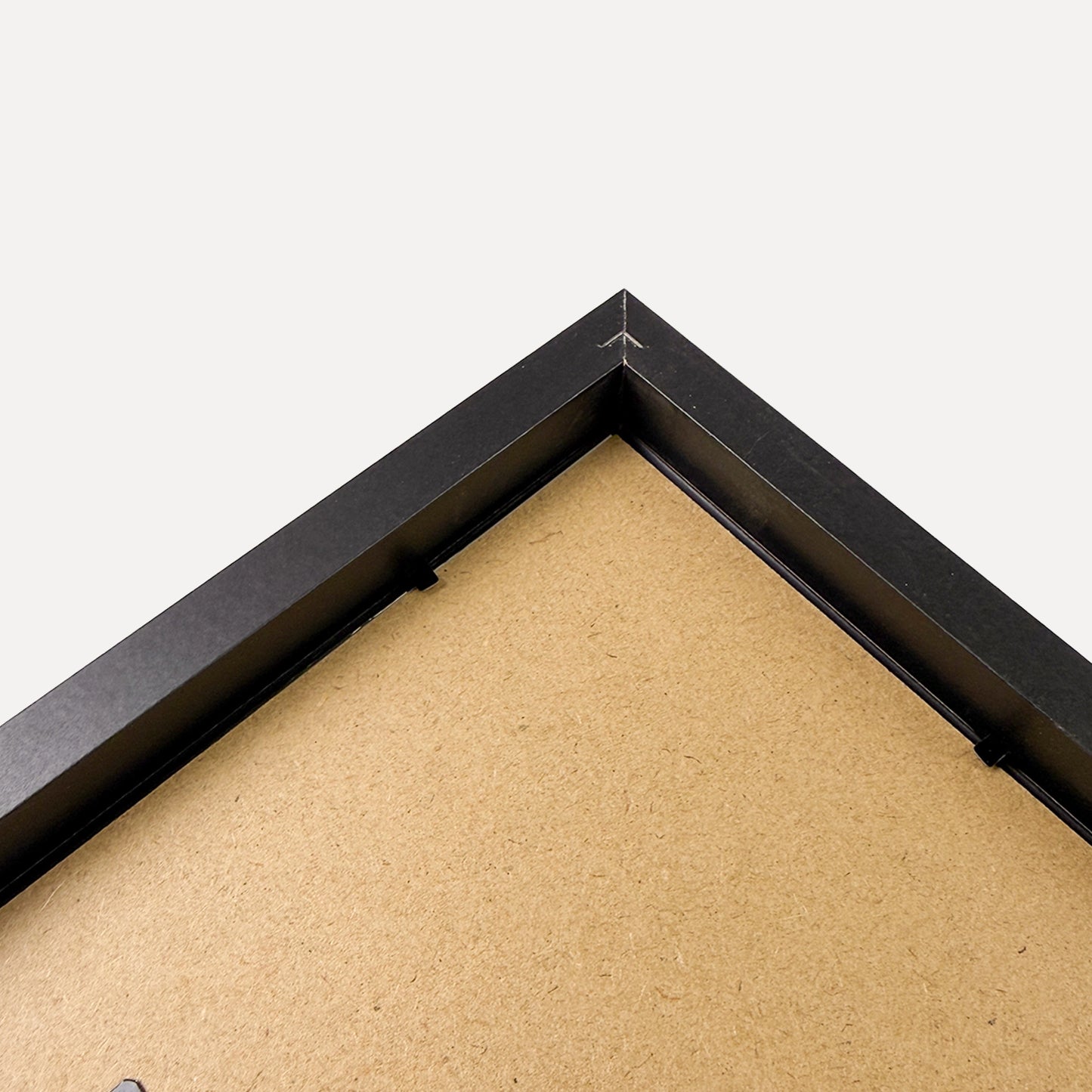 Linear Matte Black Picture Frame for 40×30 cm Artwork