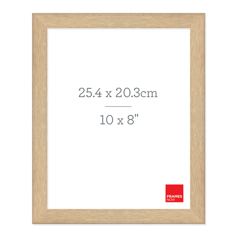 Premium Natural Oak Picture Frame for 25.4 x 20.3cm Artwork