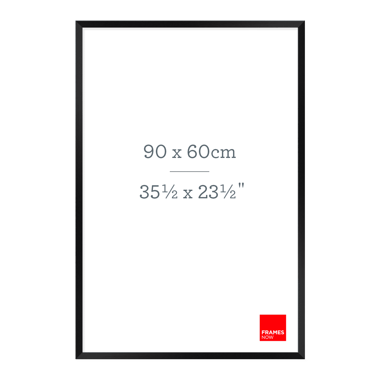 Premium Matte Black Box Picture Frame for 90 x 60cm Artwork