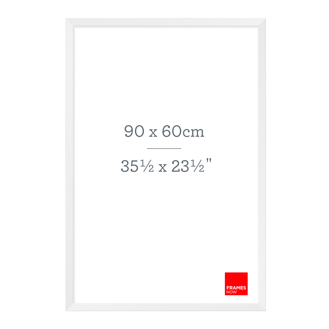 Premium Matte White Box Picture Frame for 90 x 60cm Artwork