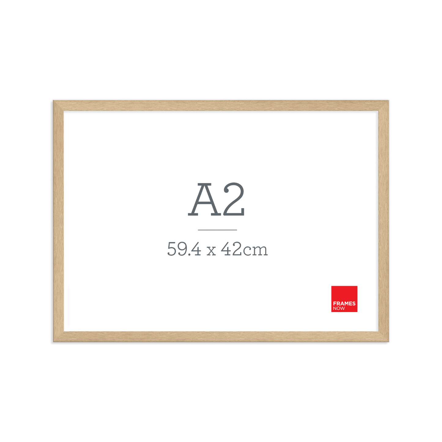 Premium Natural Oak A2 Picture Frame – Timeless Timber Style for Art, Photos & Prints