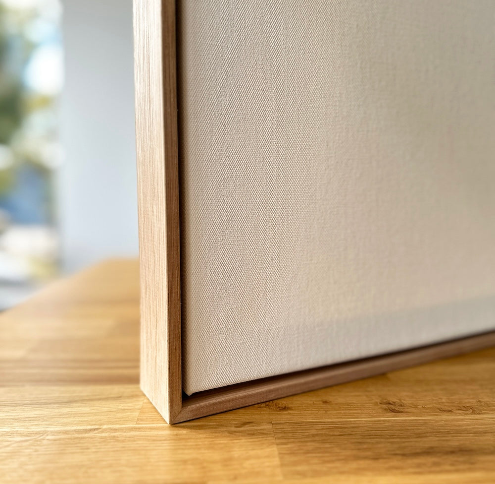 Premium Artist Blank Stretched Canvas & 55mm Floating Frame