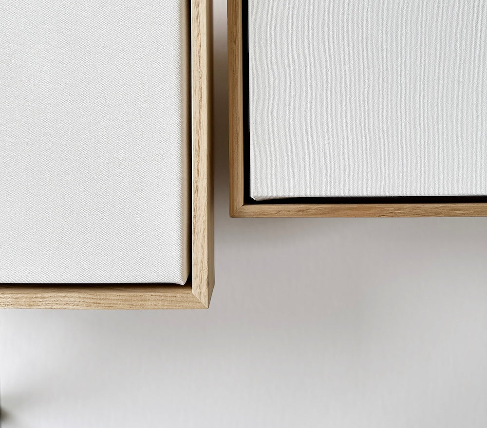 Premium Artist Blank Stretched Canvas & 55mm Floating Frame