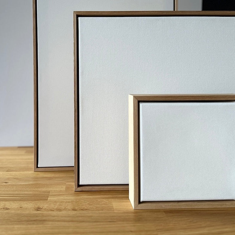 Premium Artist Blank Stretched Canvas & 55mm Floating Frame