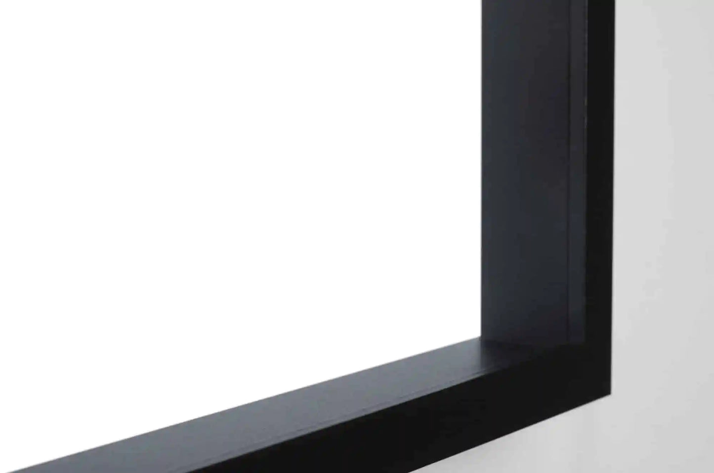 Black Timber Finish Shadow Box Square Picture Frame with White Matboard for 30.5 x 30.5cm Artwork