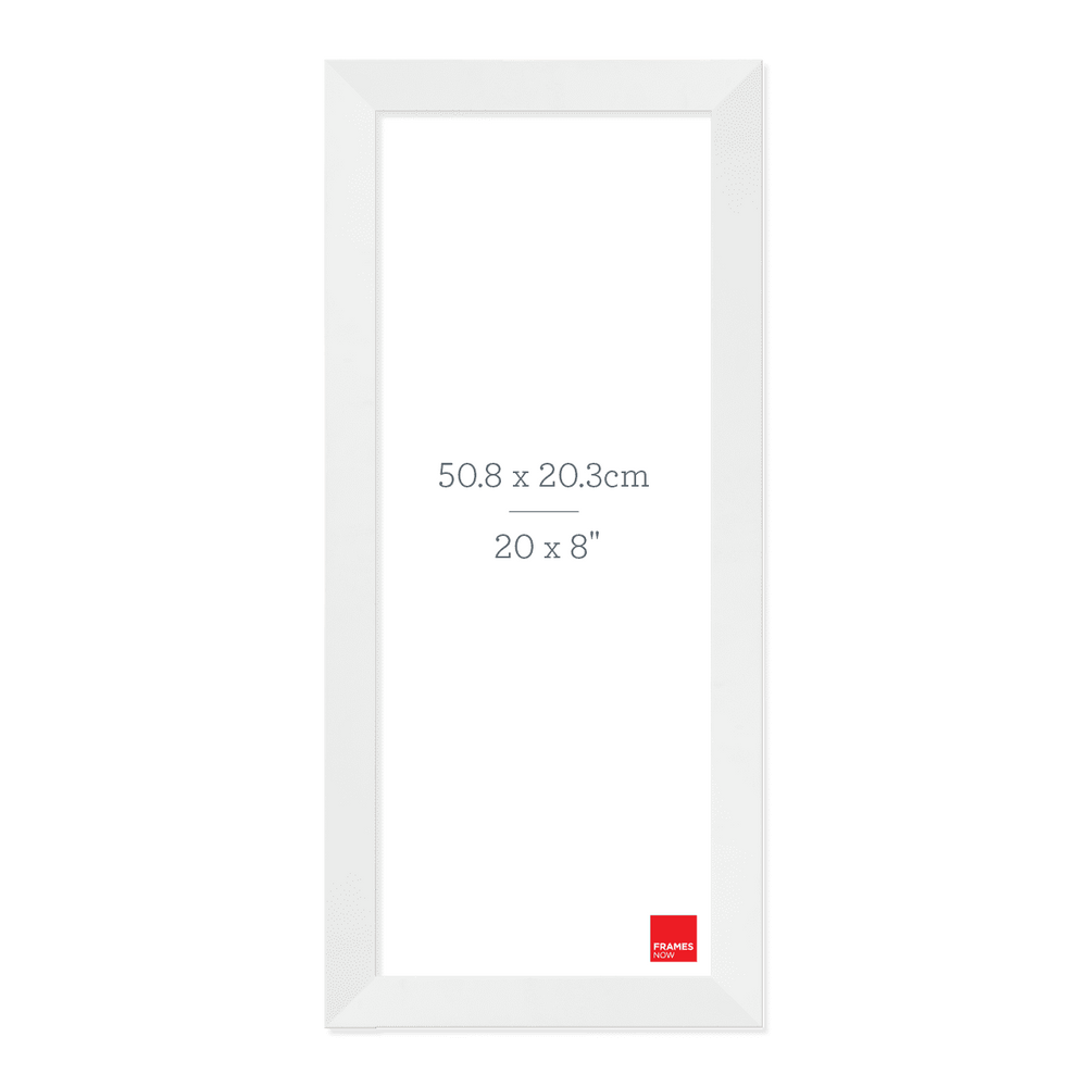 Premium Matte White Panoramic Picture Frame for 50.8 x 20.3cm Artwork
