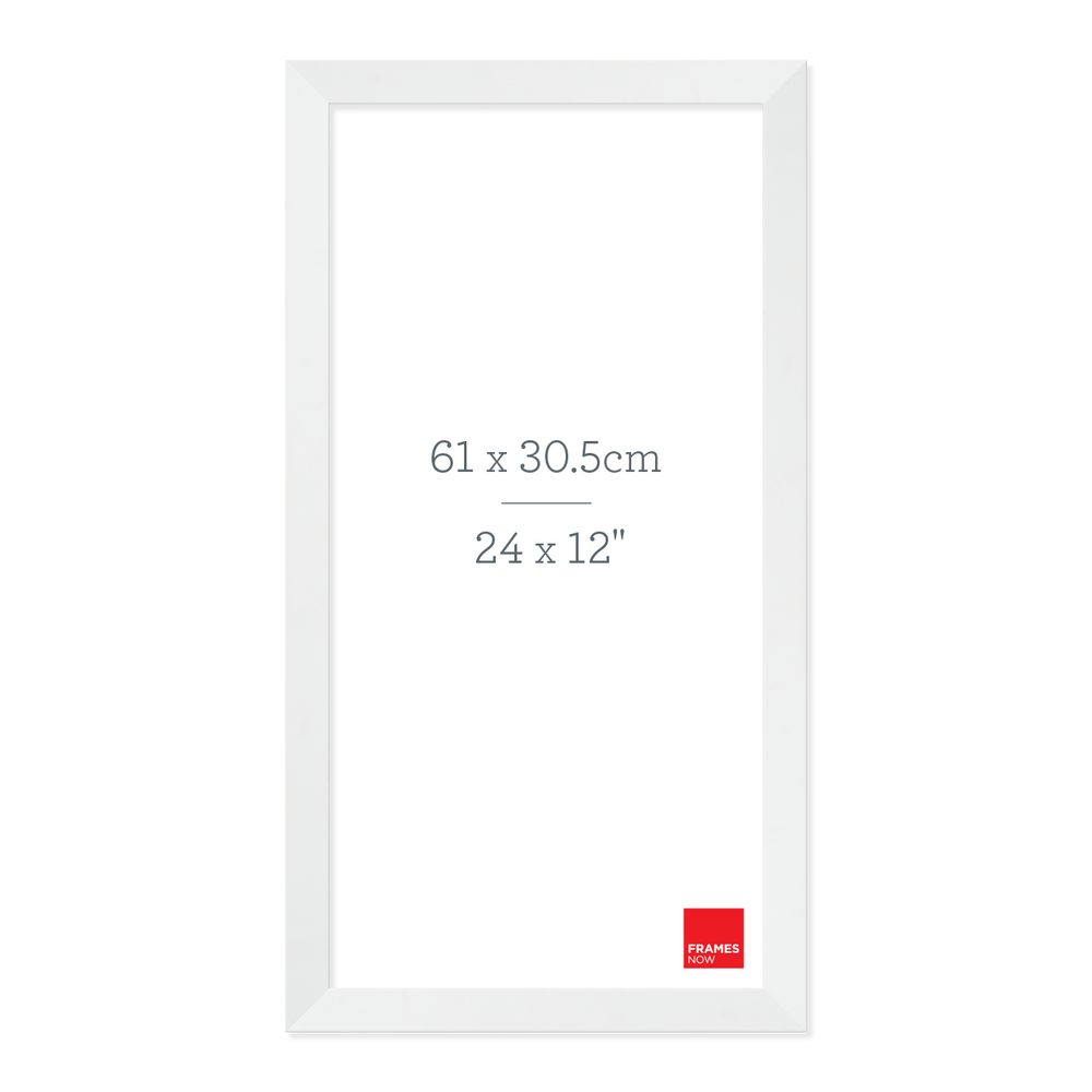 Premium Matte White Panoramic Picture Frame for 61 x 30.5cm Artwork