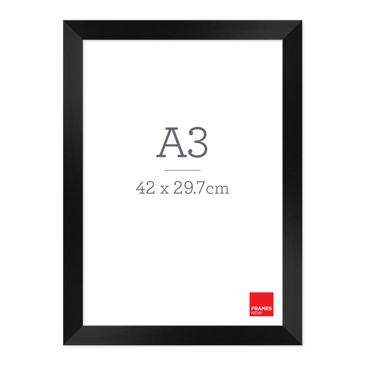 Premium Black Timber Finish Picture Frame for A3 Artwork