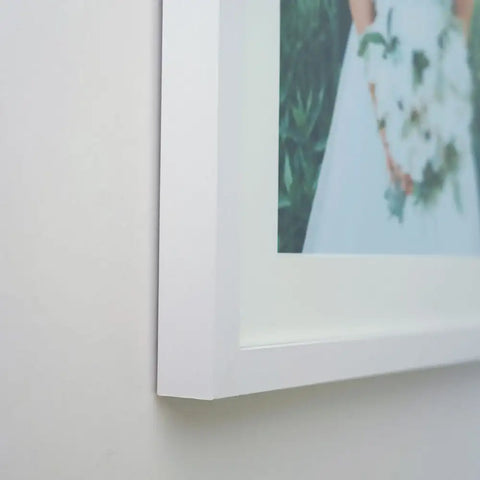 Linear White Picture Frame for A1 Artwork