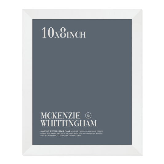McKenzie & Whittingham Matte White Picture Frame for 25.4 x 20.3cm Artwork