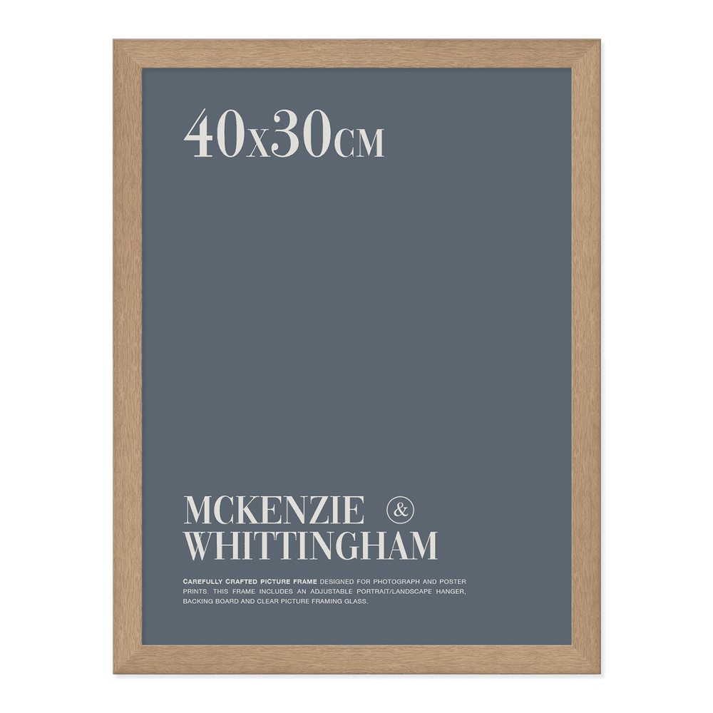 McKenzie & Whittingham Natural Oak Finish Picture Frame for 40 x 30cm Artwork