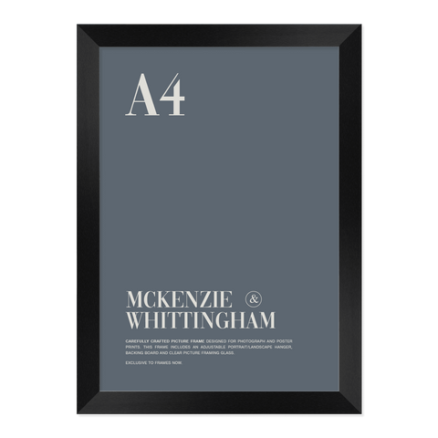 McKenzie & Whittingham Black Picture Frame for A4 Artwork
