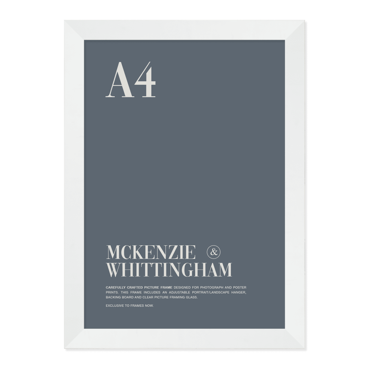 McKenzie & Whittingham White Picture Frame for A4 Artwork