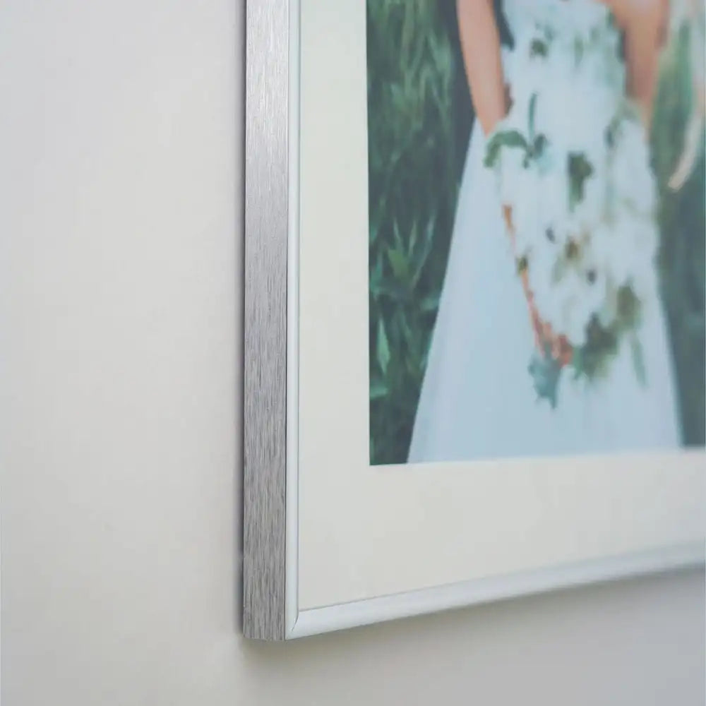 Premium Silver Aluminium Picture Frame for 40.6 x 30.5cm Artwork