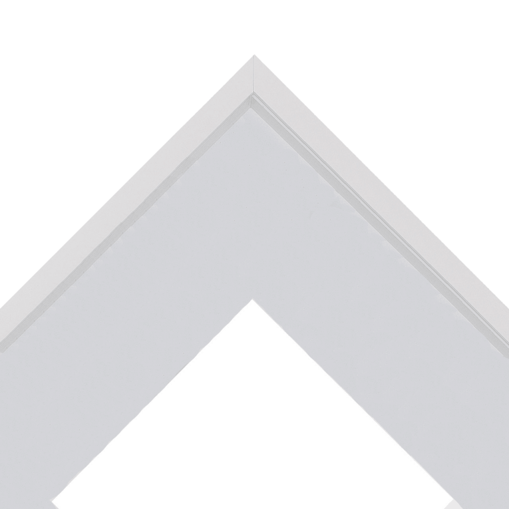 White Shadow Box Square Picture Frame with Matboard for 20.3 x 20.3cm Artwork