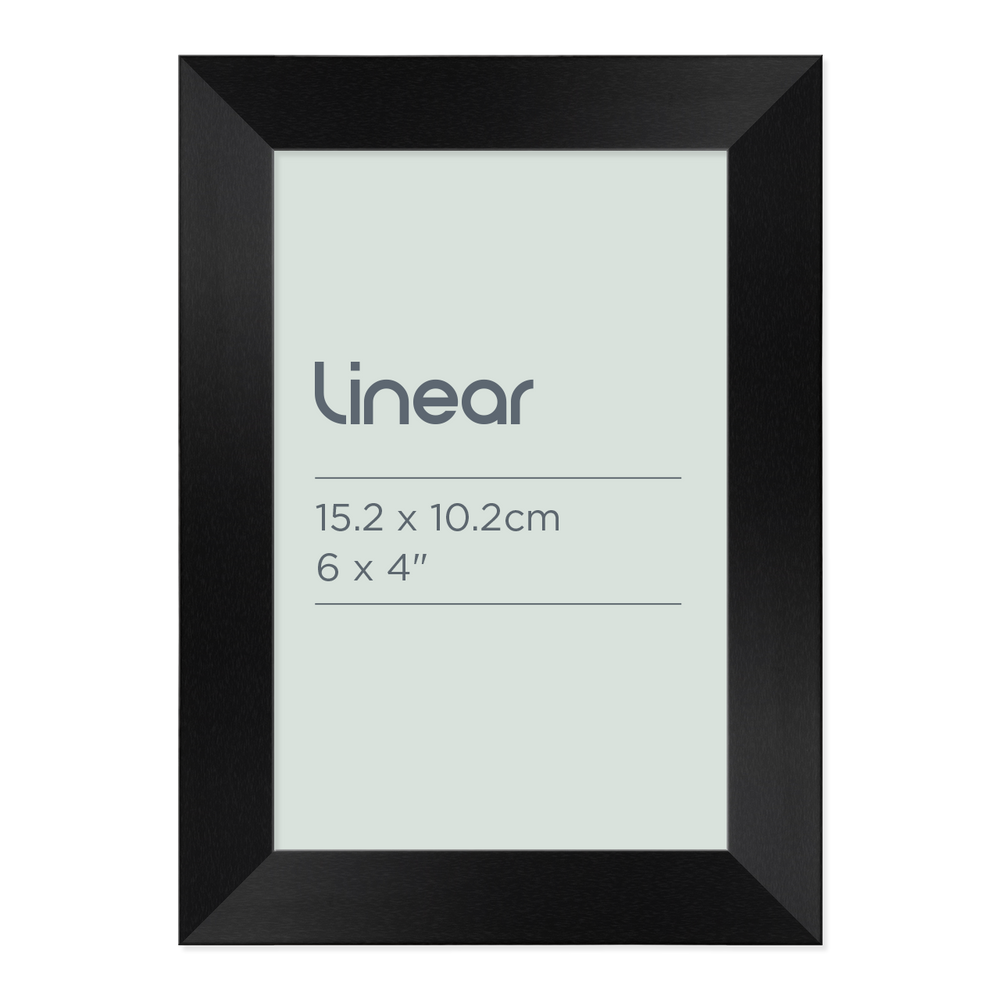 Linear Black Picture Frame for 15.2 x 10.2cm Artwork