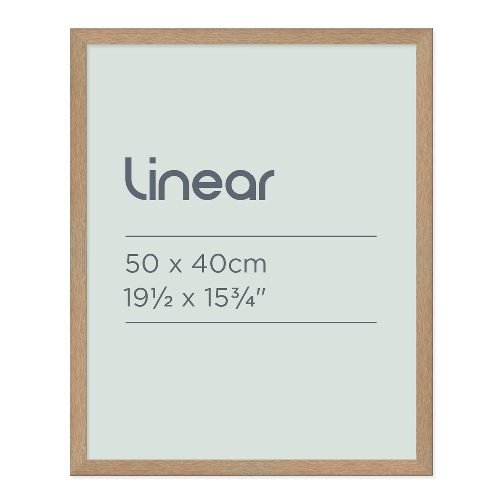 Linear Natural Picture Frame for 50 x 40cm Artwork