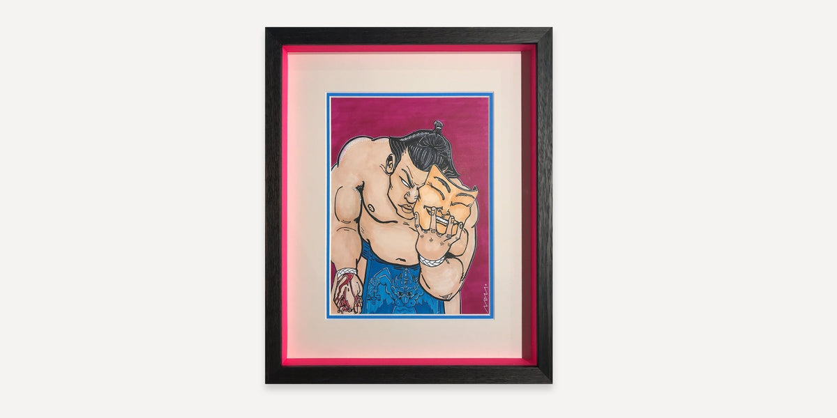 Framing Japanese Pink Sumo Art: A Guide to Modern & Heritage Styling