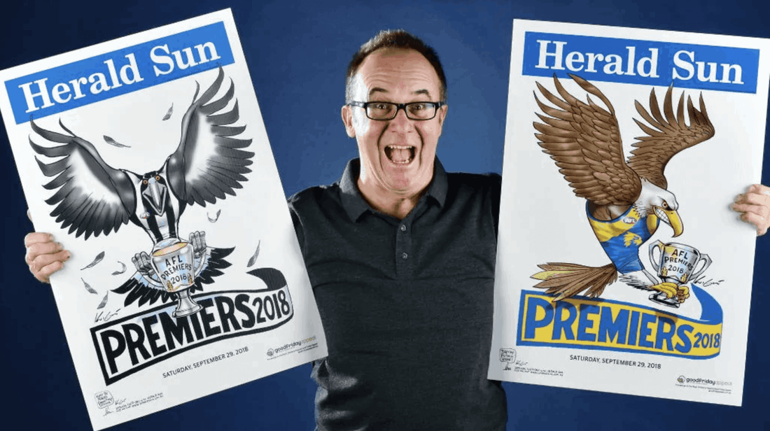 Mark Knight reveals The 2018 AFL Premiership Posters