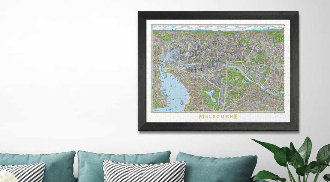 Video: How to frame your Melbourne Map Puzzle