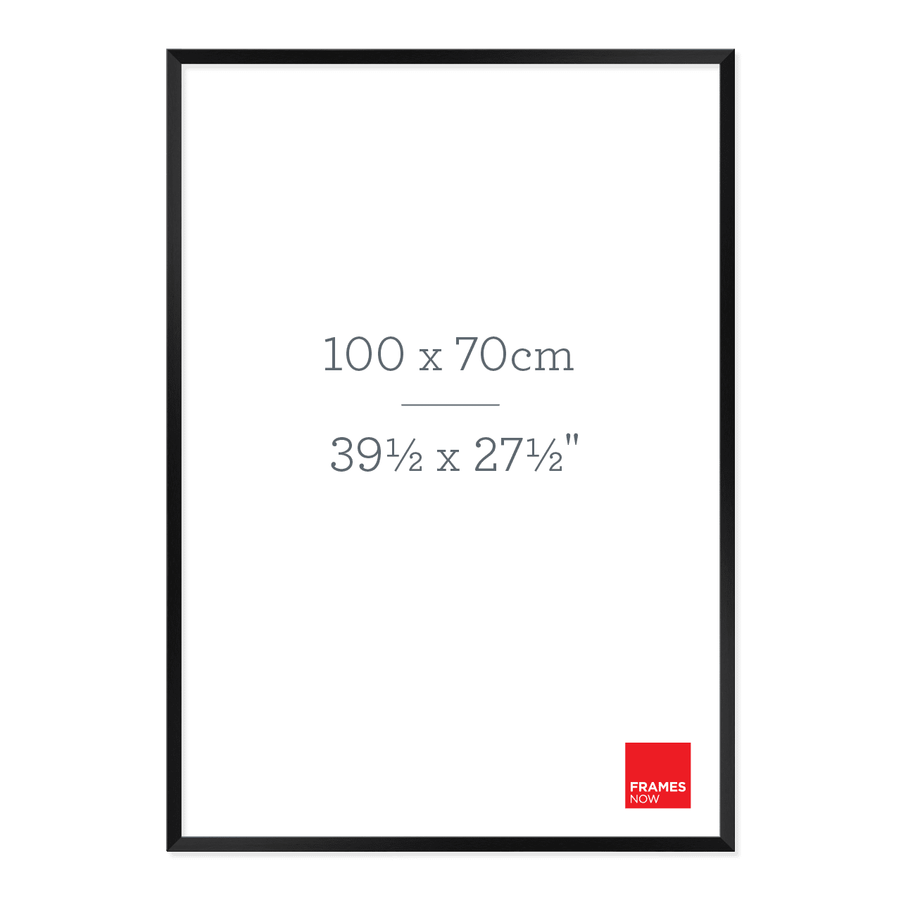 Premium Matte Black Box Picture Frame for 100 x 70cm Artwork