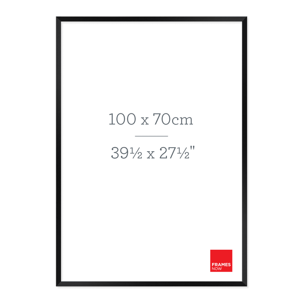 Premium Matte Black Box Picture Frame for 100 x 70cm Artwork
