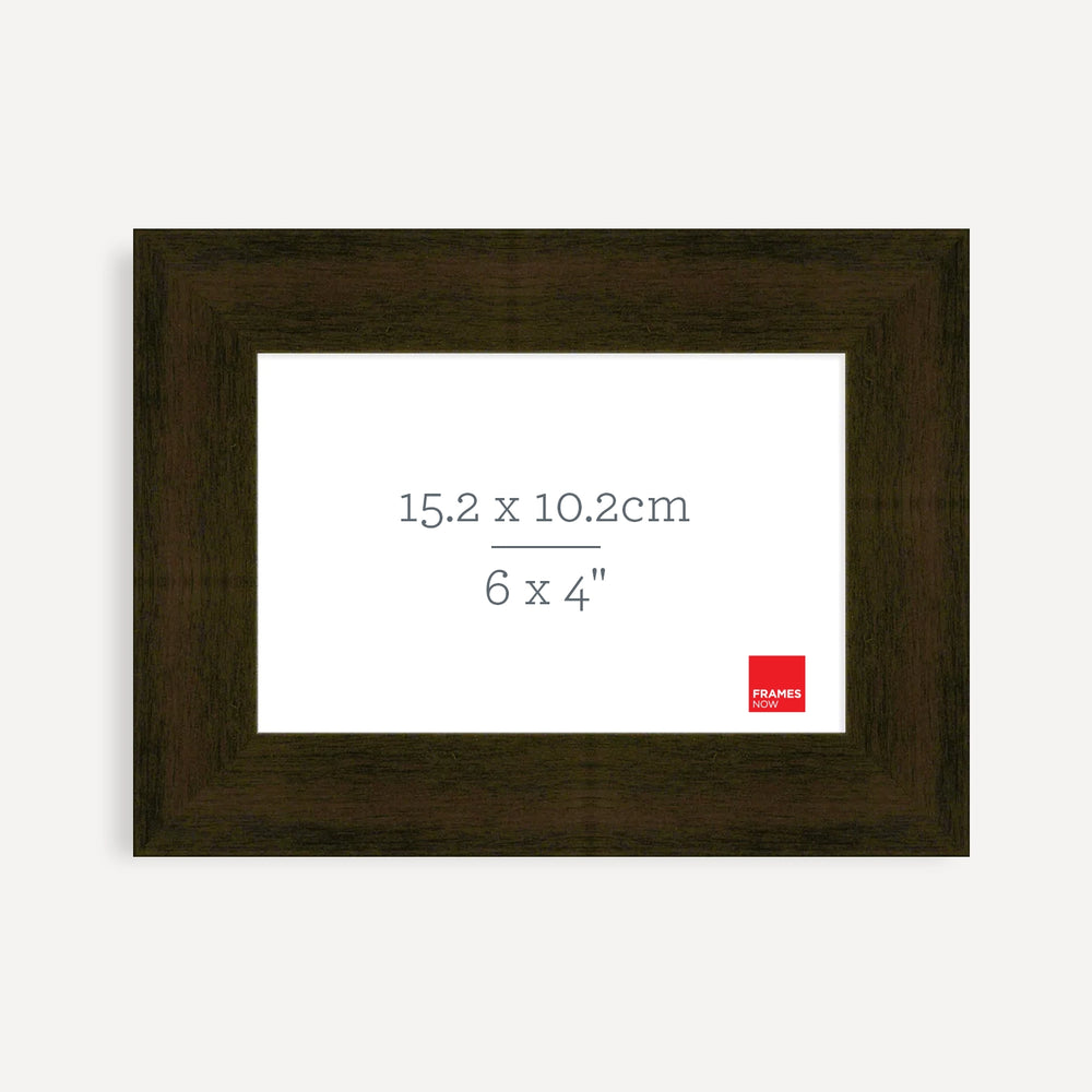Premium Mocha Timber Finish Picture Frame for 15.2 x 10.2cm Artwork