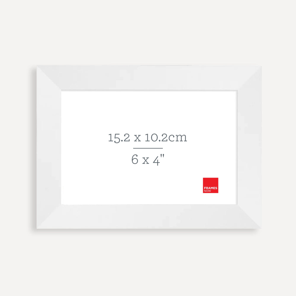 Premium Matte White Box Picture Frame for 15.2 x 10.2cm Artwork
