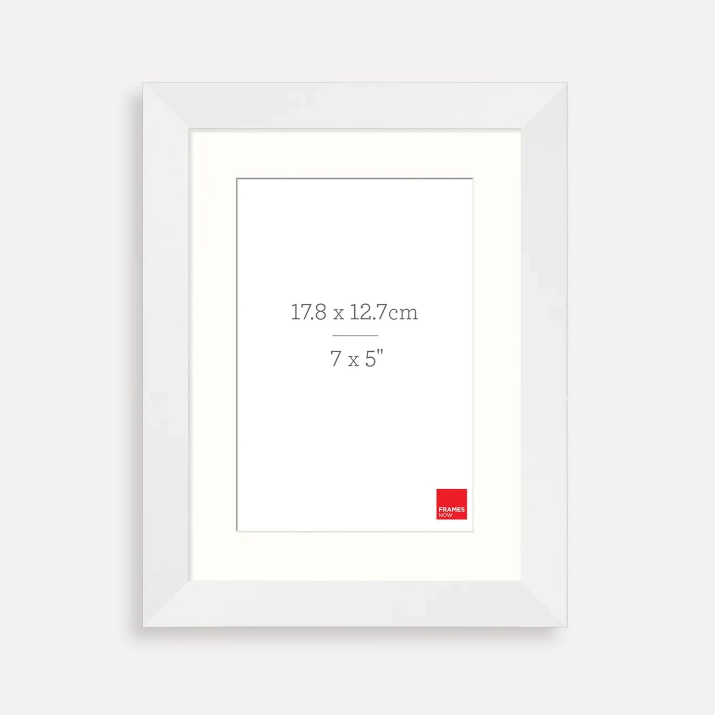 Premium Matte White Box Picture Frame with Matboard for 17.8 x 12.7cm Artwork