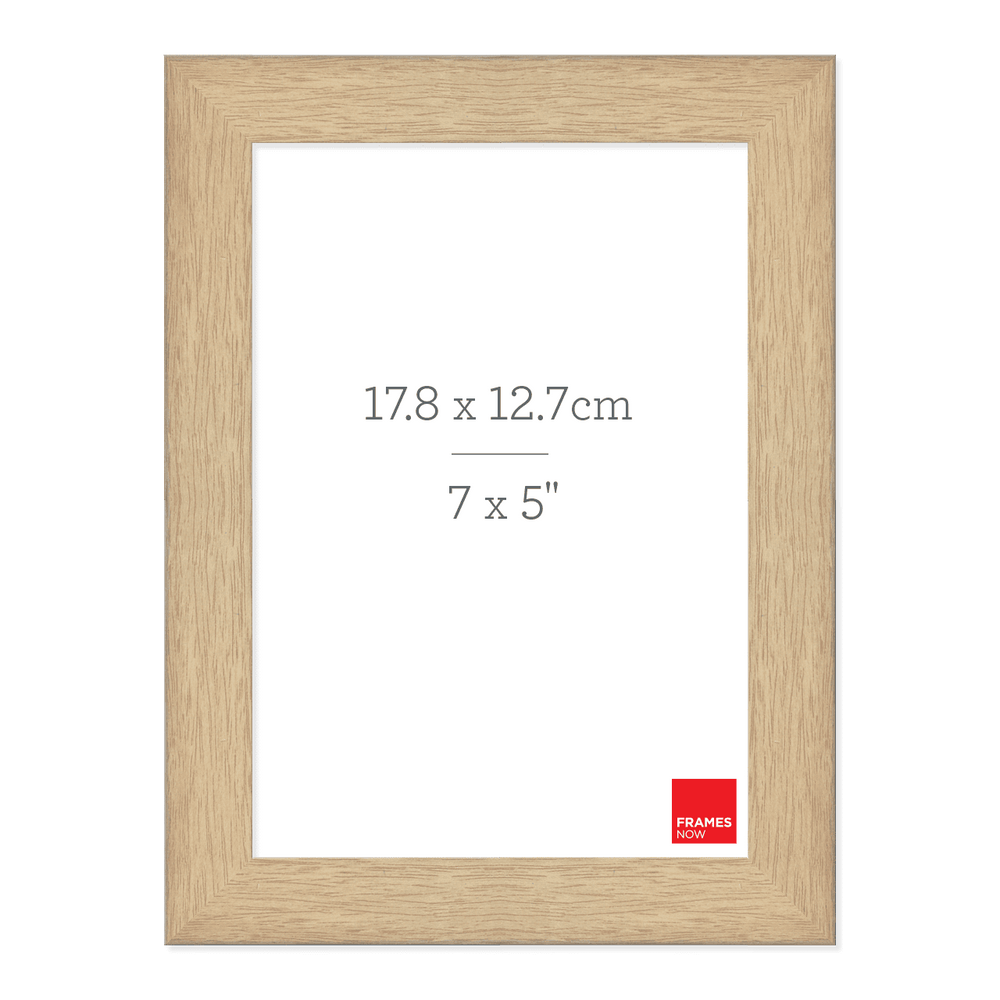 Premium Natural Oak Picture Frame for 17.8 x 12.7cm Artwork
