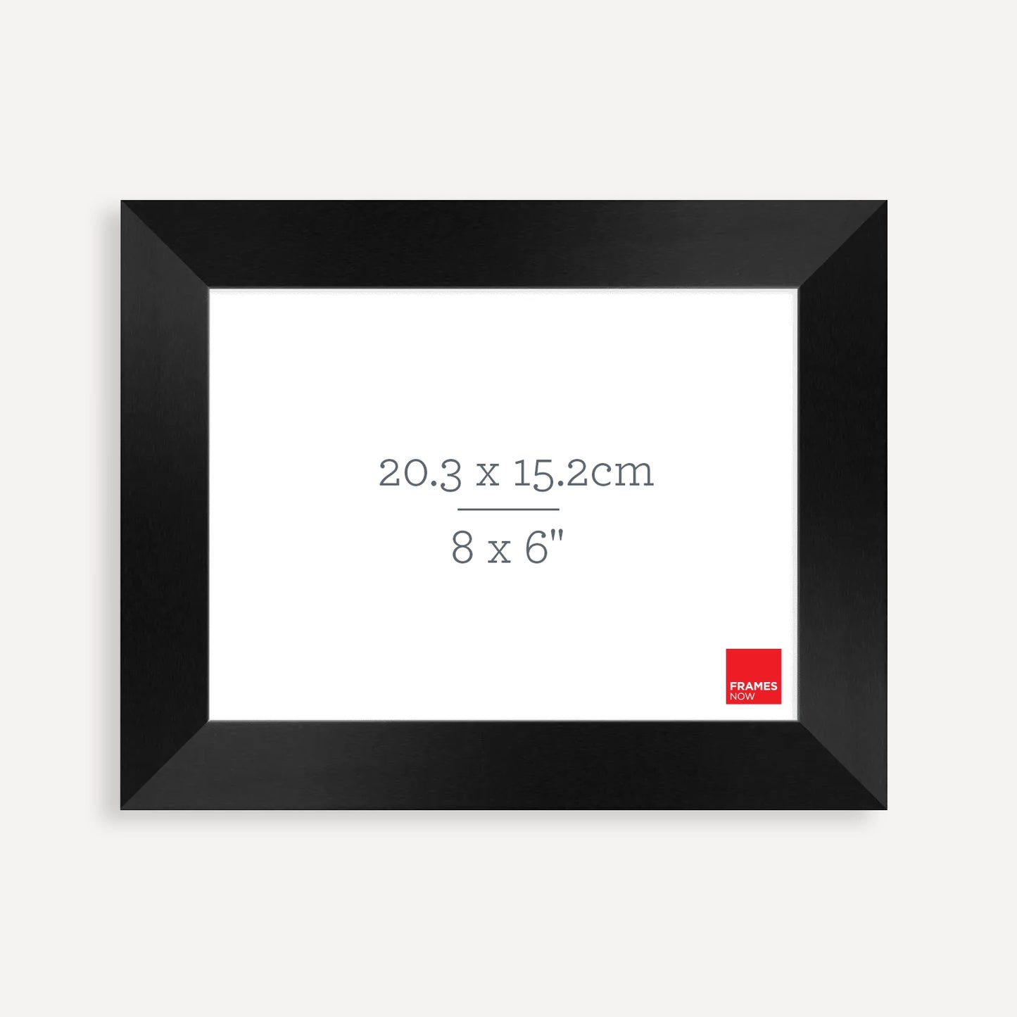 Premium Black Timber Finish Picture Frame for 20.3 x 15.2cm Artwork