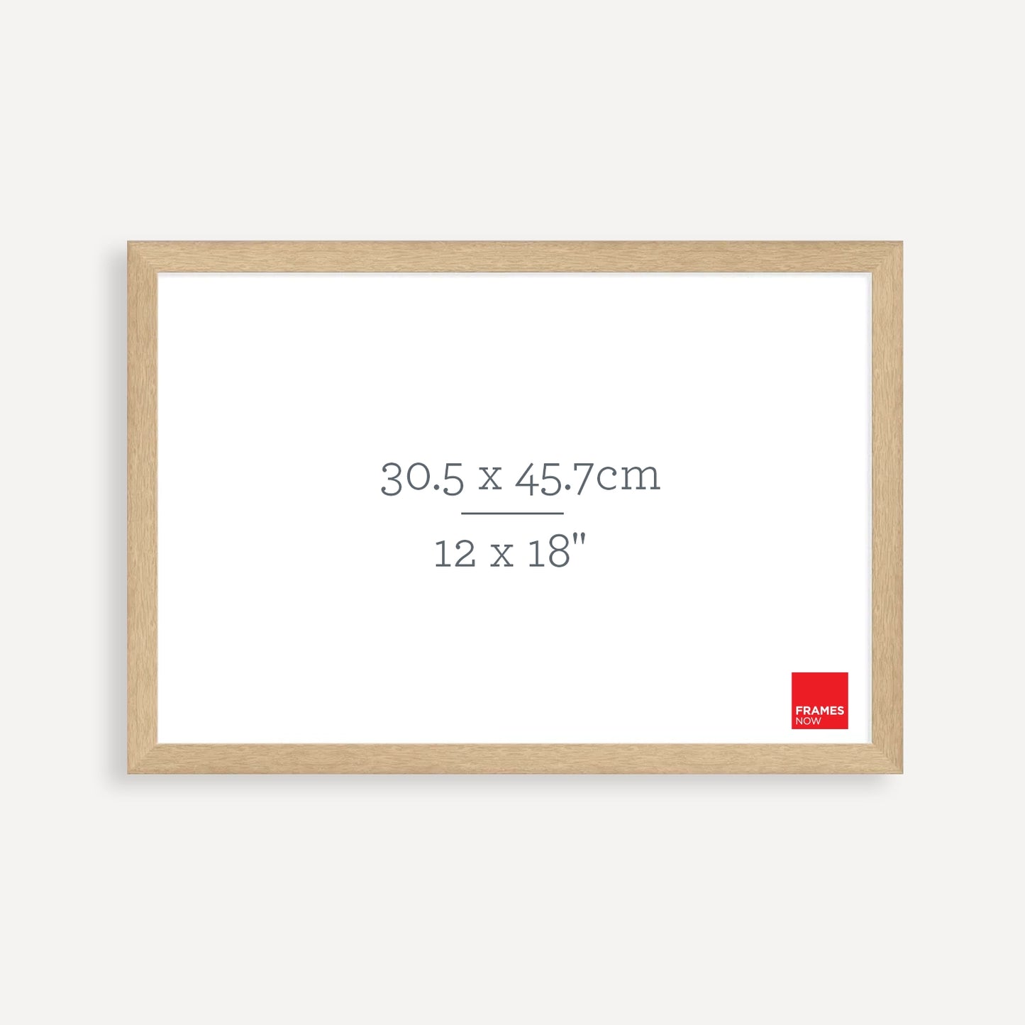 Premium Natural Oak Picture Frame for 45.7 x 30.5cm Artwork