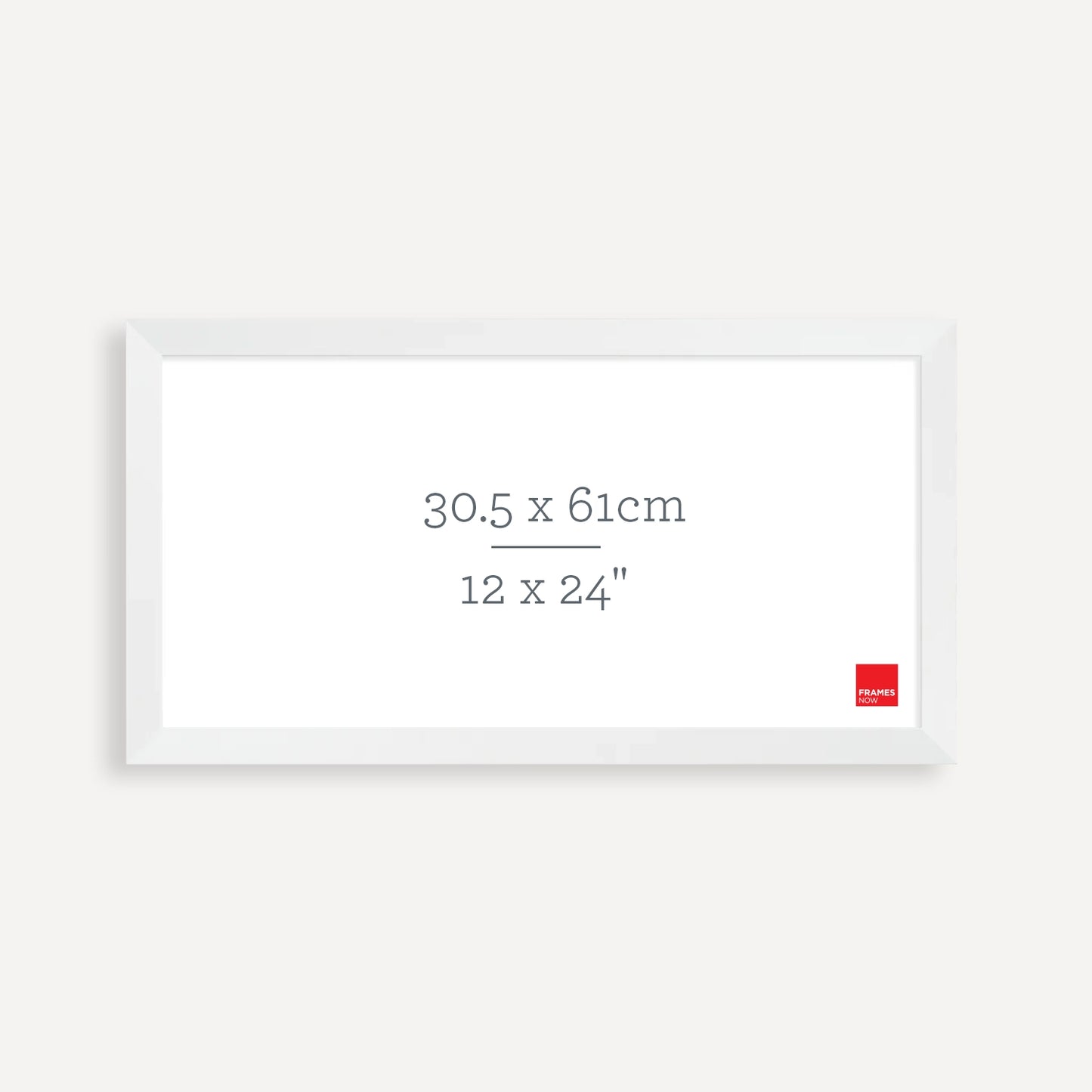 Premium Matte White Panoramic Picture Frame for 61 x 30.5cm Artwork