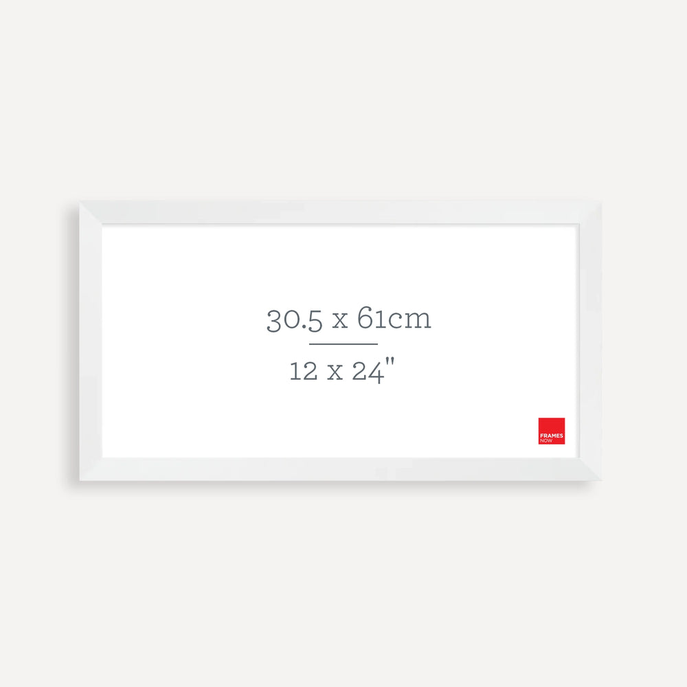 Premium Matte White Panoramic Picture Frame for 61 x 30.5cm Artwork