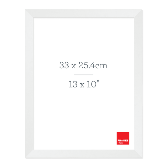 Premium Matte White Box Picture Frame For 33 x 25.4 cm Artwork