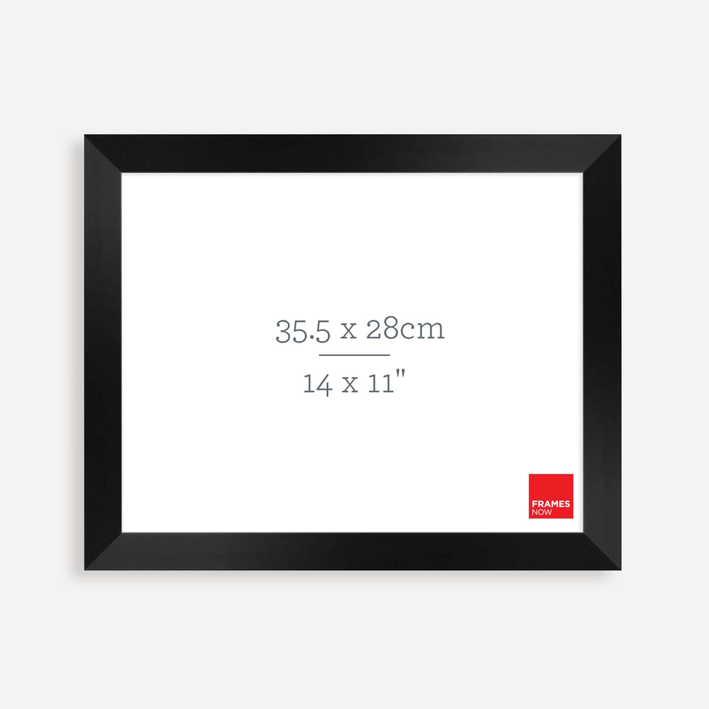 Premium Black Timber Finish Picture Frame for 35.5 x 28cm Artwork