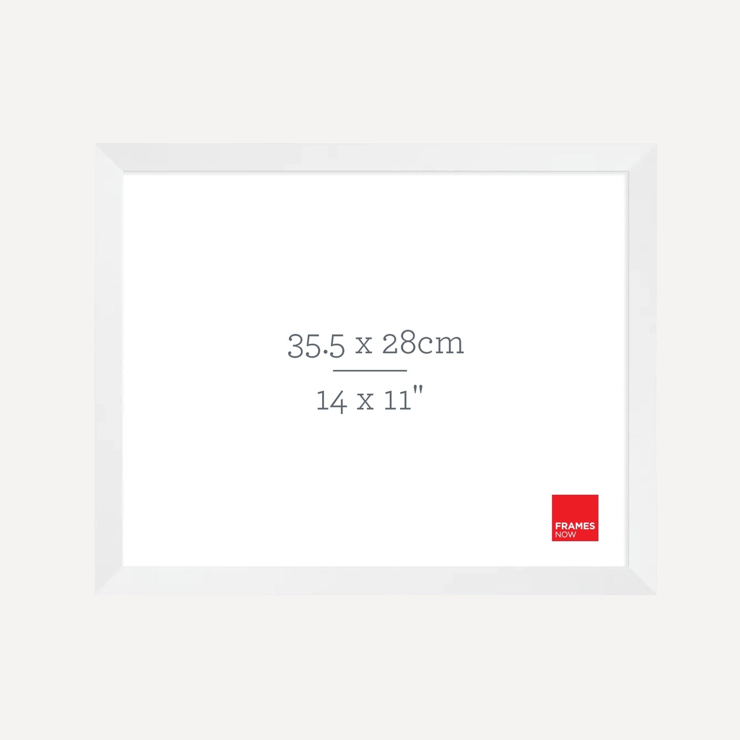 Premium Matte White Box Picture Frame for 35.5 x 28cm Artwork