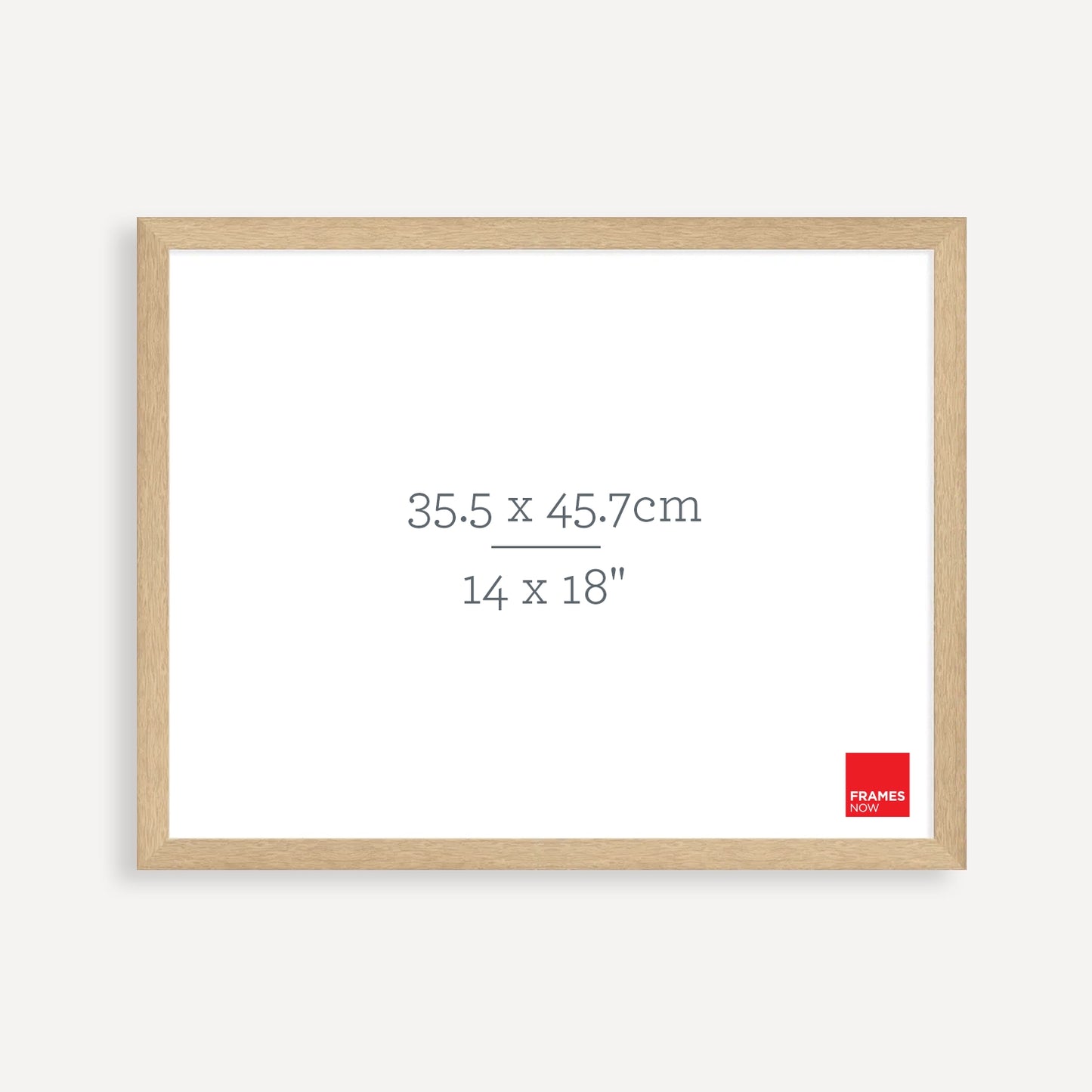 Premium Natural Oak Picture Frame for 45.7 x 35.5cm Artwork