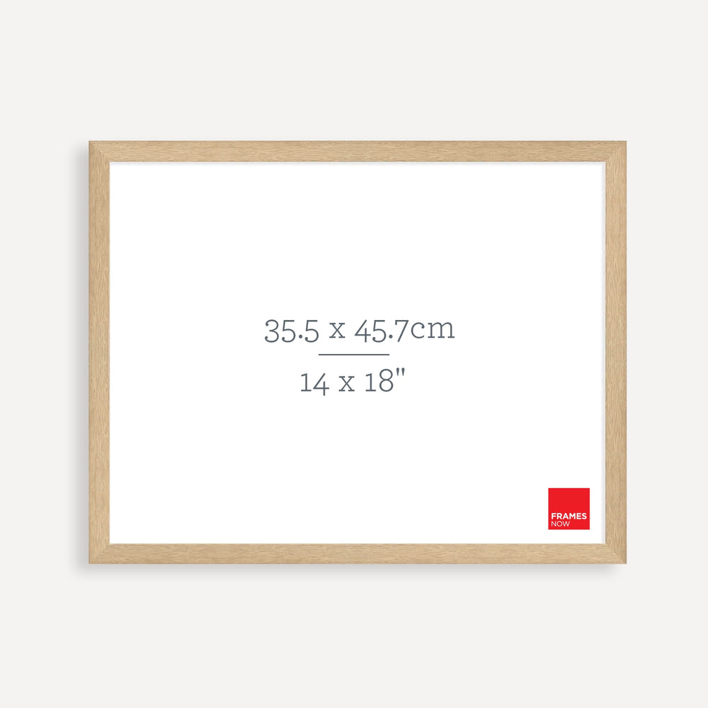 Premium Natural Oak Picture Frame for 45.7 x 35.5cm Artwork