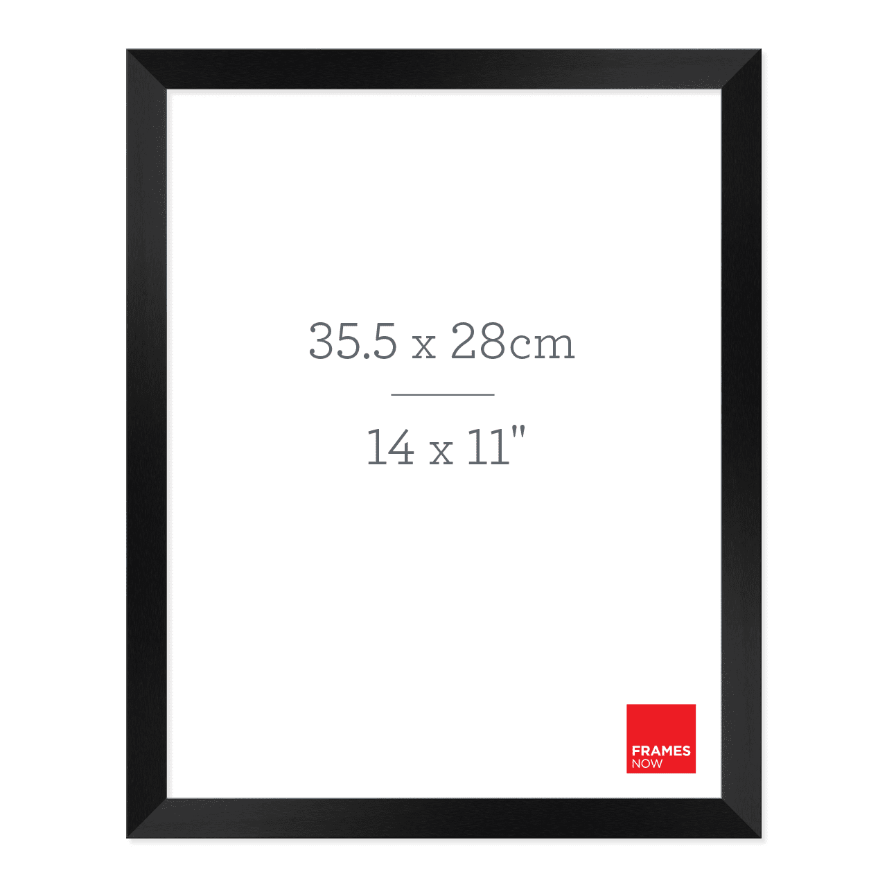 Premium Matte Black Box Picture Frame for 35.5 x 28cm Artwork