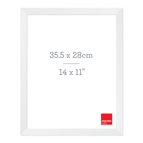 Premium Matte White Box Picture Frame for 35.5 x 28cm Artwork