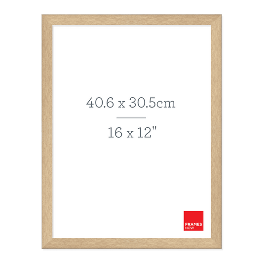 Premium Natural Oak Picture Frame for 40.6 x 30.5cm Artwork