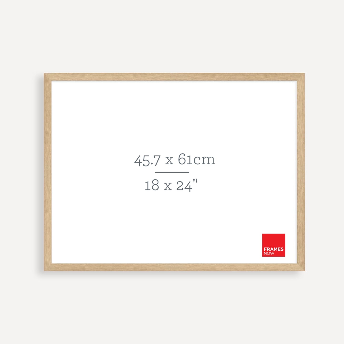 Premium Natural Oak Picture Frame for 61 x 45.7cm Artwork