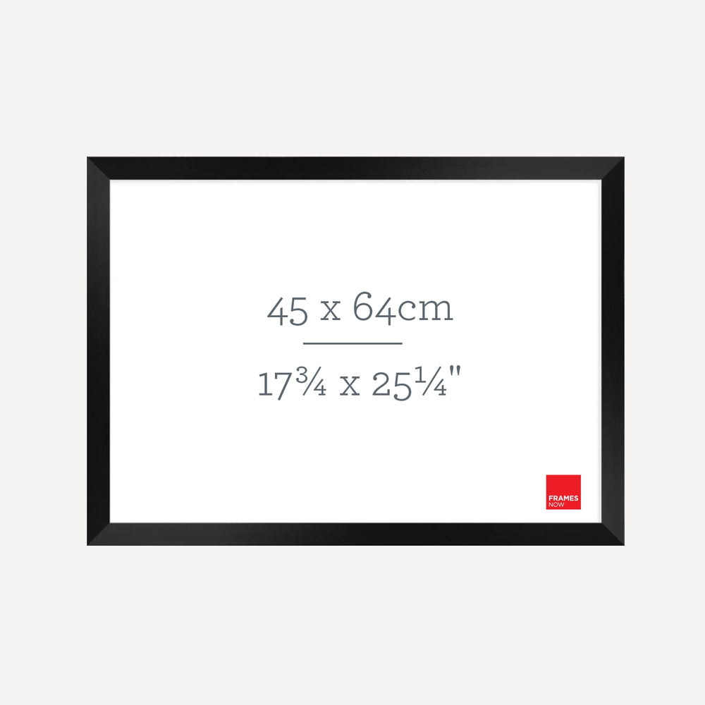 Premium Black Timber Finish Picture Frame for 64 x 45cm Artwork