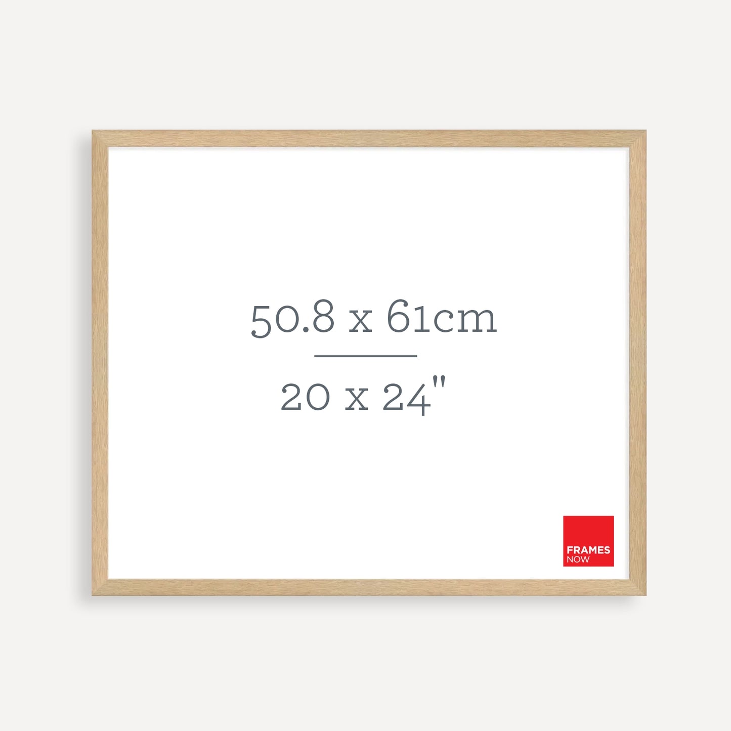 Premium Natural Oak Picture Frame for 61 x 50.8cm Artwork