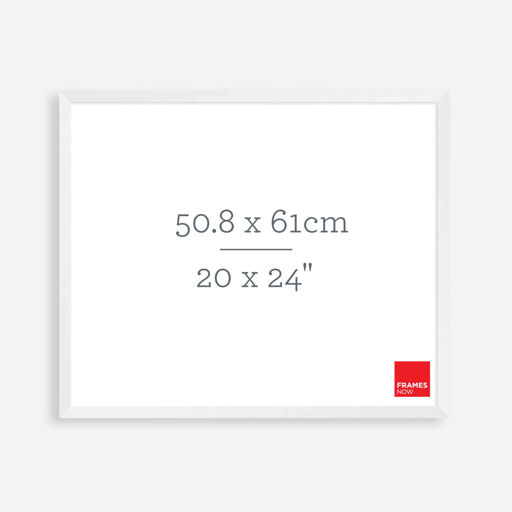 Premium White Box Style Picture Frame for 61 x 50.8cm Artwork