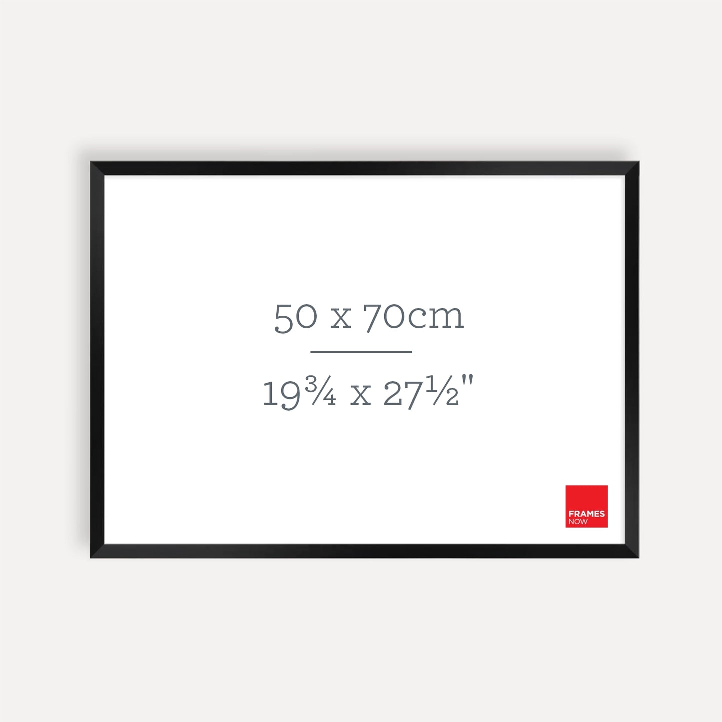 Matte Black Picture Frame for 70x50cm Artwork