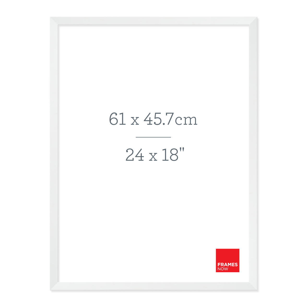 Premium Matte White Box Picture Frame for 61 x 45.7cm Artwork