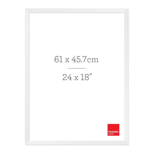 Premium Matte White Box Picture Frame for 61 x 45.7cm Artwork
