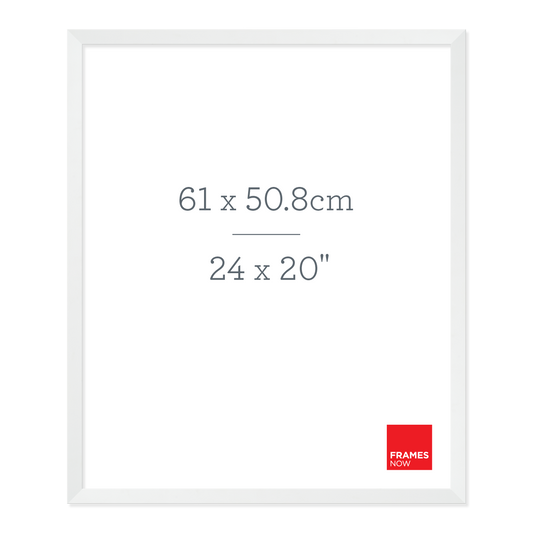 Premium Matte White Box Picture Frame for 61 x 50.8cm Artwork